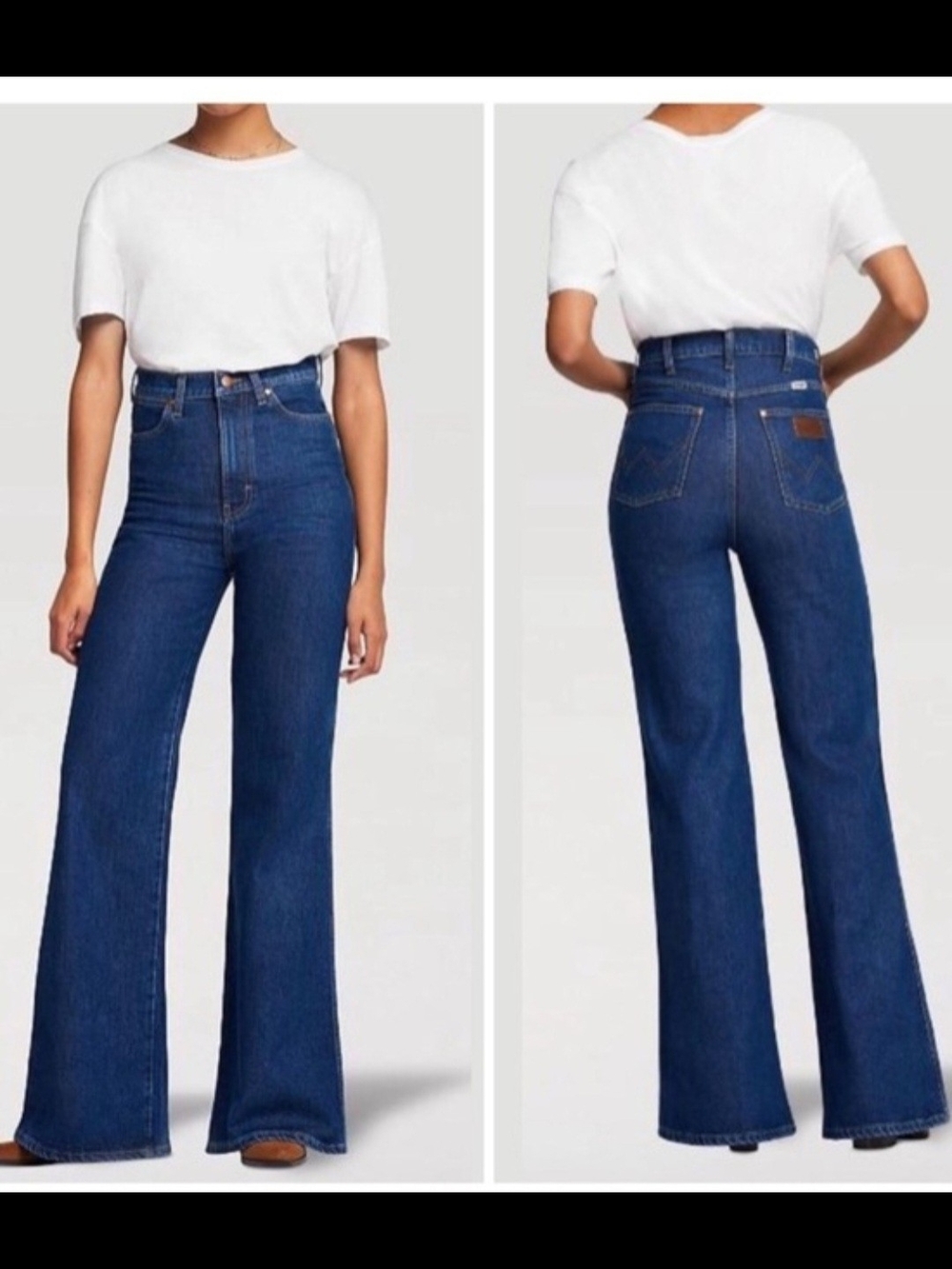 Wrangler High-Waisted Wide Leg Jeans, The Wandere Size 24
